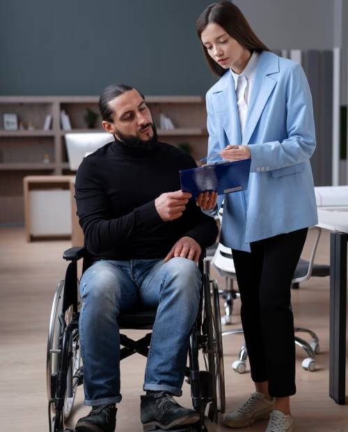 NDIS support worker assisting a client in Reservoir